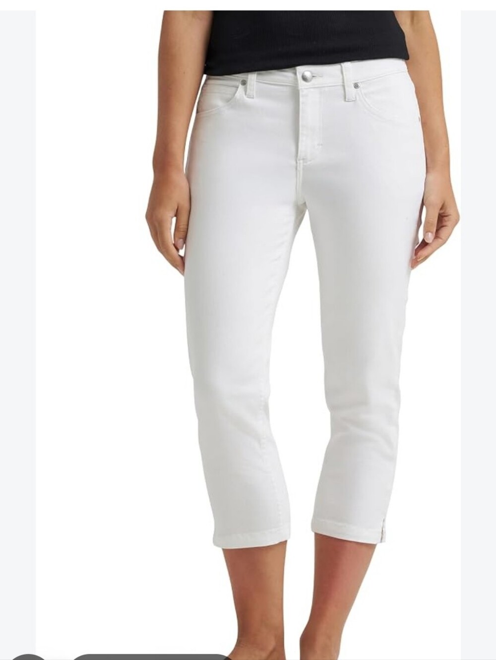 Lee Women’s White Ankle Crop Jeans
